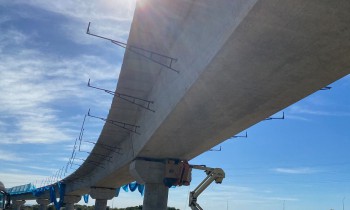 PACADAR undertakes the final phase of the viaduct over the Bahía de Cádiz Natural Park, for the works “FC Sevilla-Cádiz Line